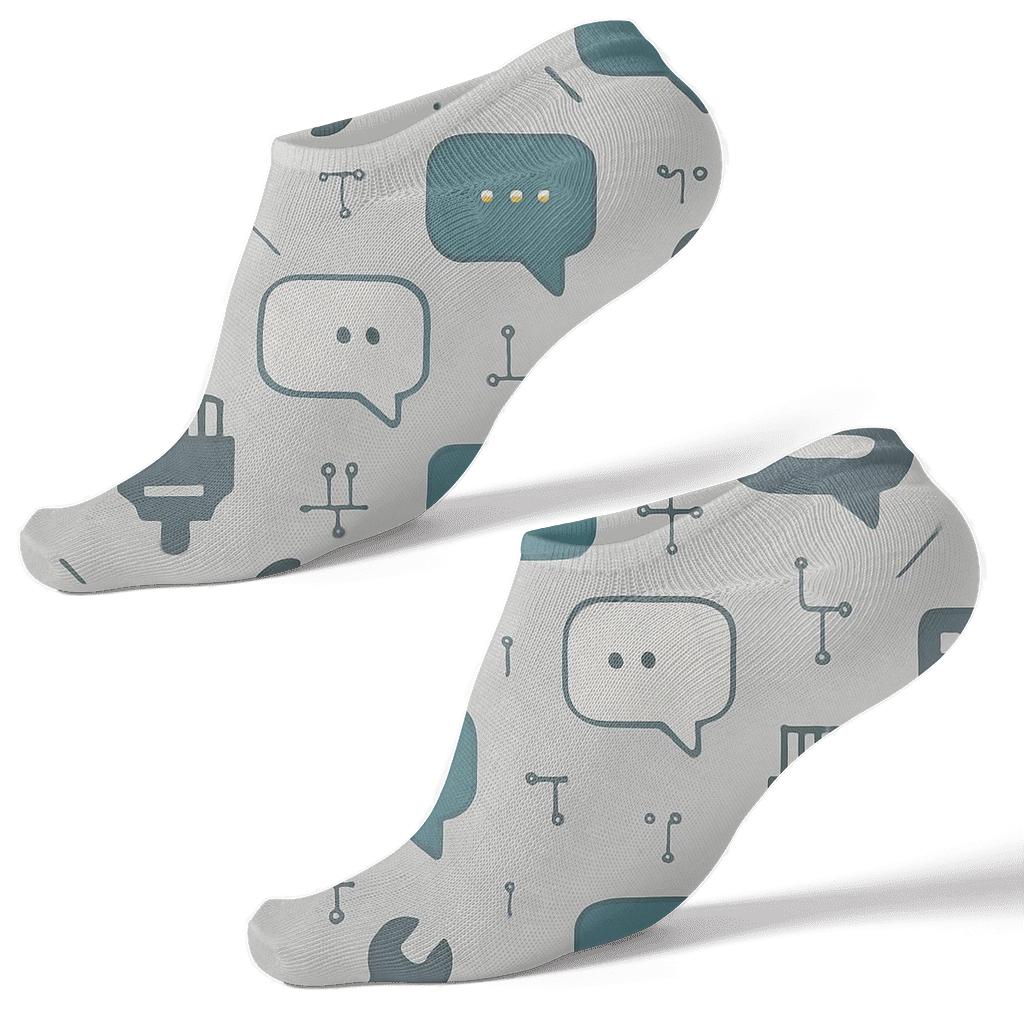 Minimalist Icon Lattice With It Support Specialist Charm comfortable cotton ankle socks