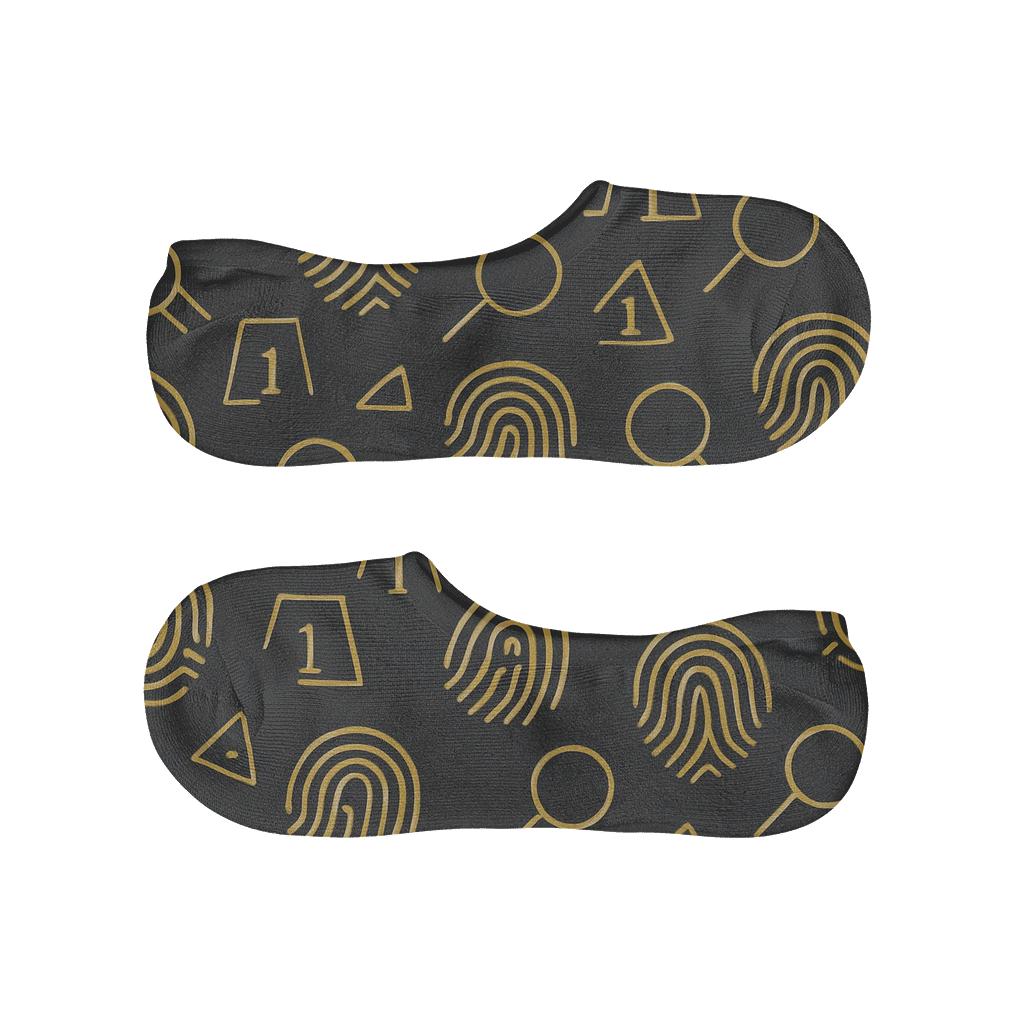 Fingerprint Lattice For The Crime Scene Investigator soft cotton no-show socks