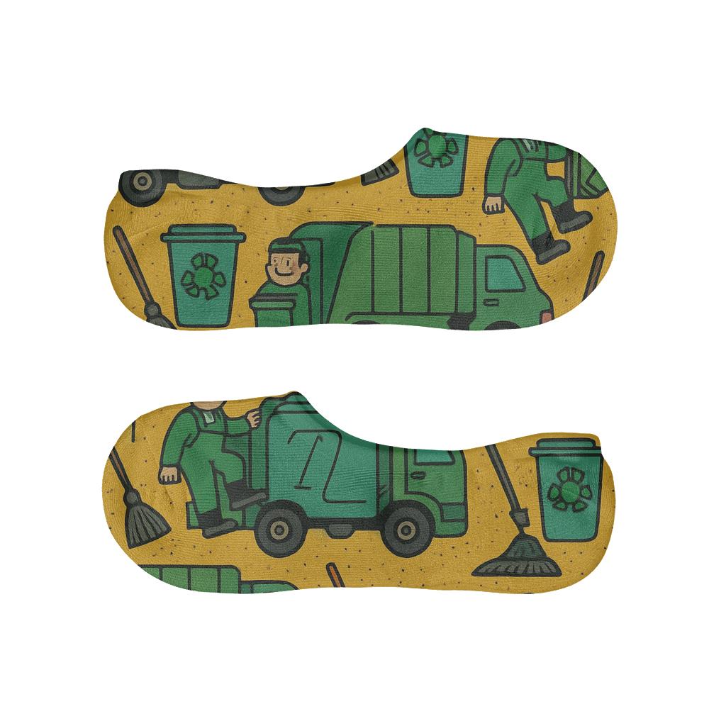 Garbage Truck Parade With Sanitation Worker Rhythm unique hidden socks