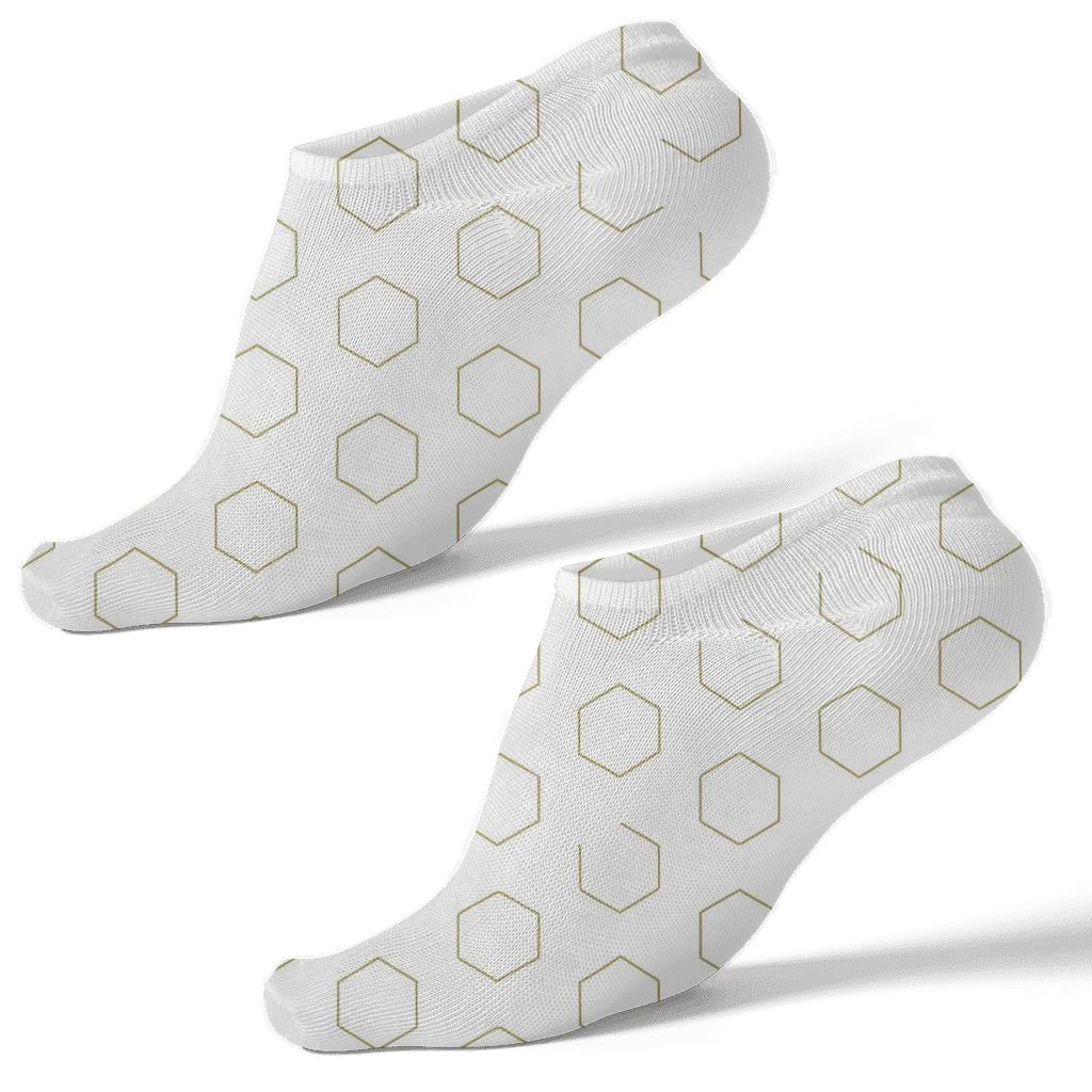 Hex Scatter Minimal stylish athletic ankle socks