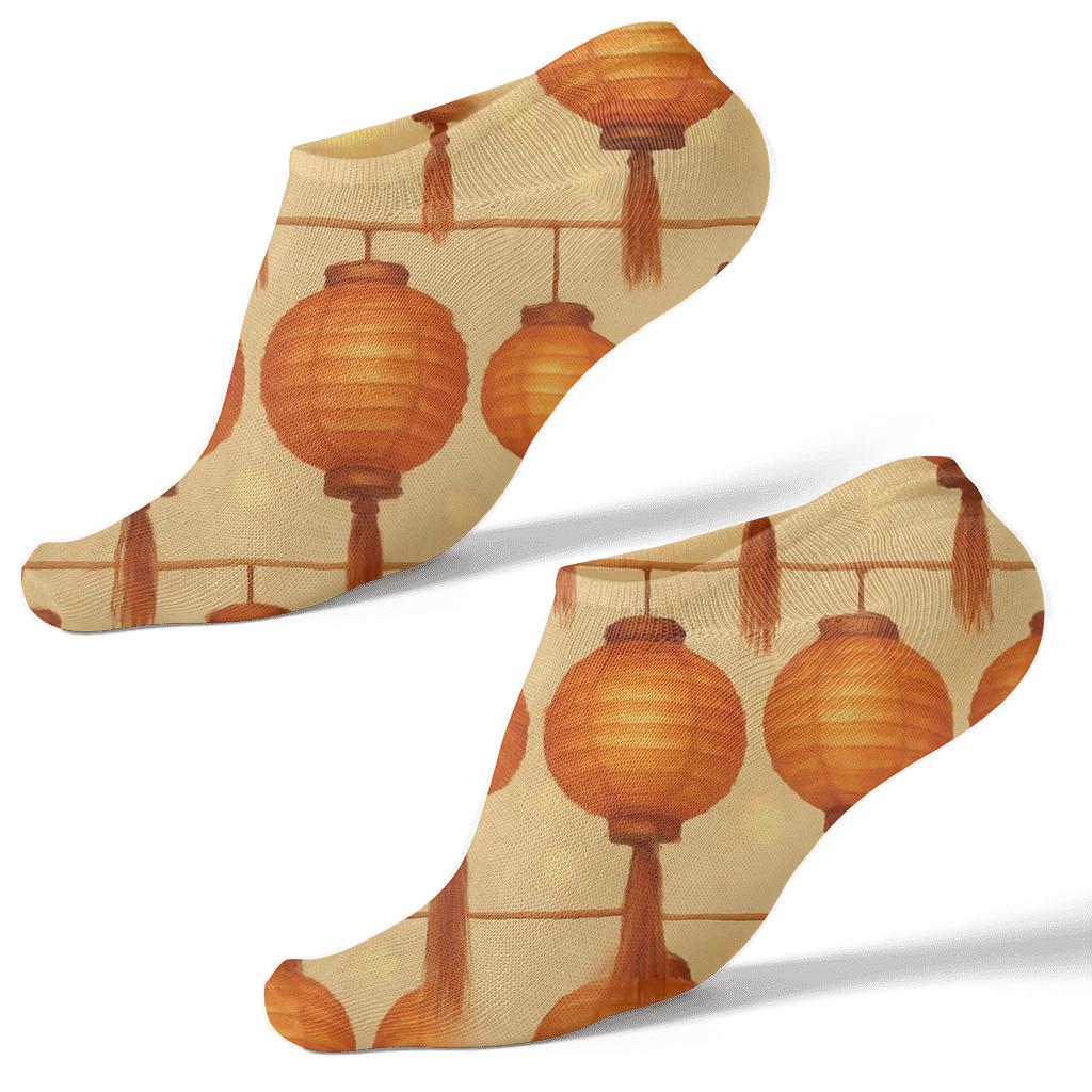Parchment Cream Tassel Garland With Lanterns designer print ankle socks