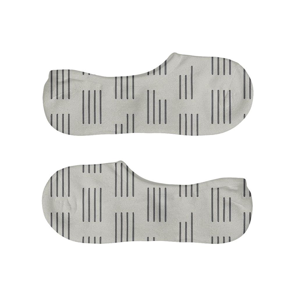 Pinstripe Pulse Offset trendy no-show sock styles