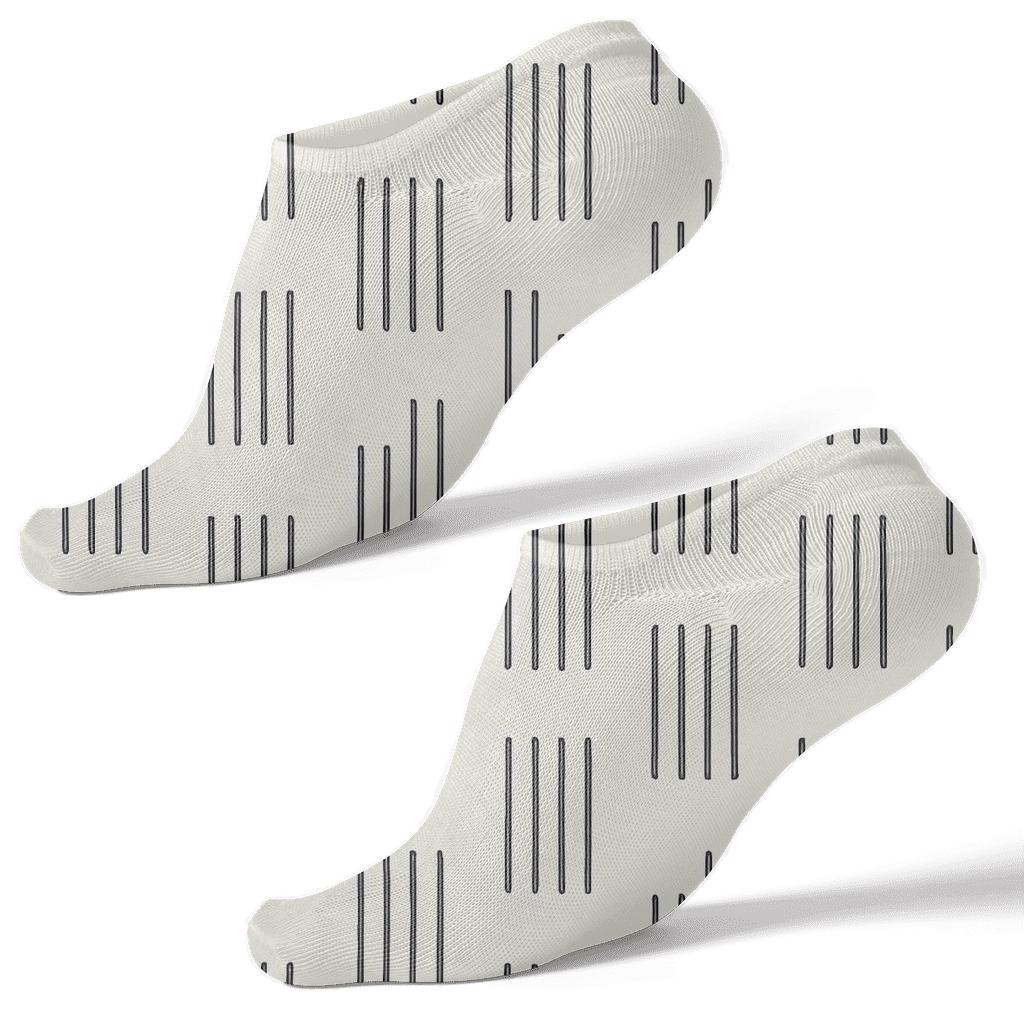 Pinstripe Pulse Offset trendy patterned ankle socks