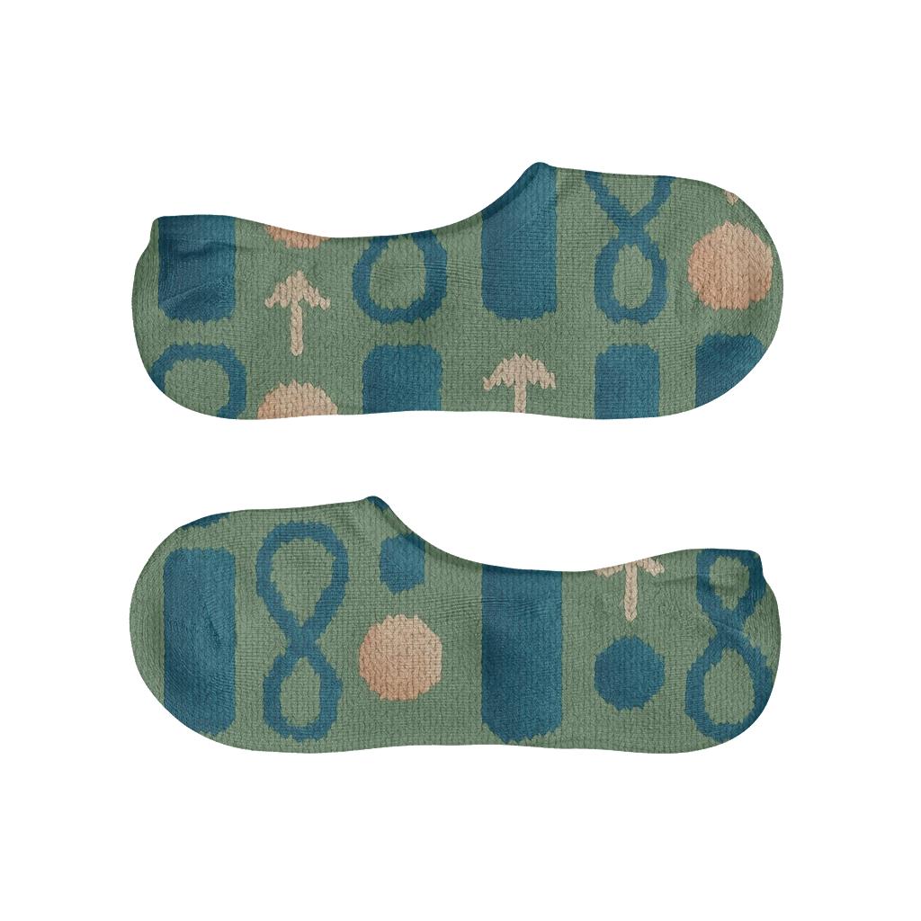 Knitted Pattern Illusion For Physical Therapist Therapy Tools Parade personalized no-show socks