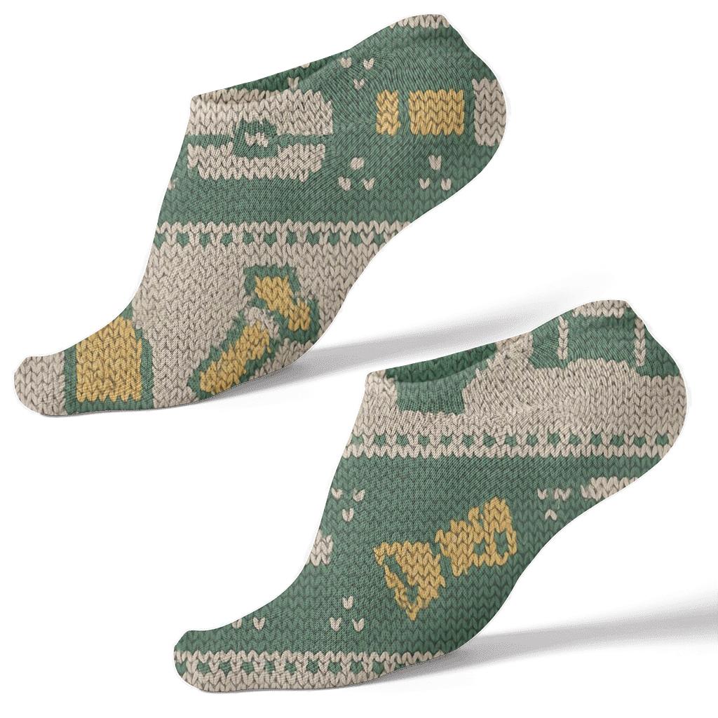 Knitted Service Stripes, Pest Control Technician Edition unique graphic ankle socks