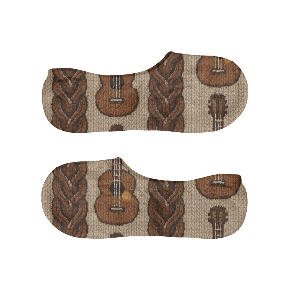 Cable Knit Rhythm Guitar Tapestry anti-slip no-show socks
