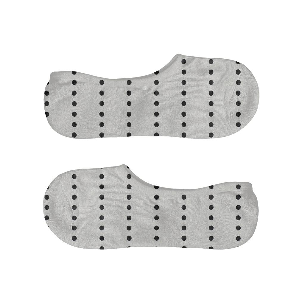 Offset Dot Ladder anti-slip no-show socks