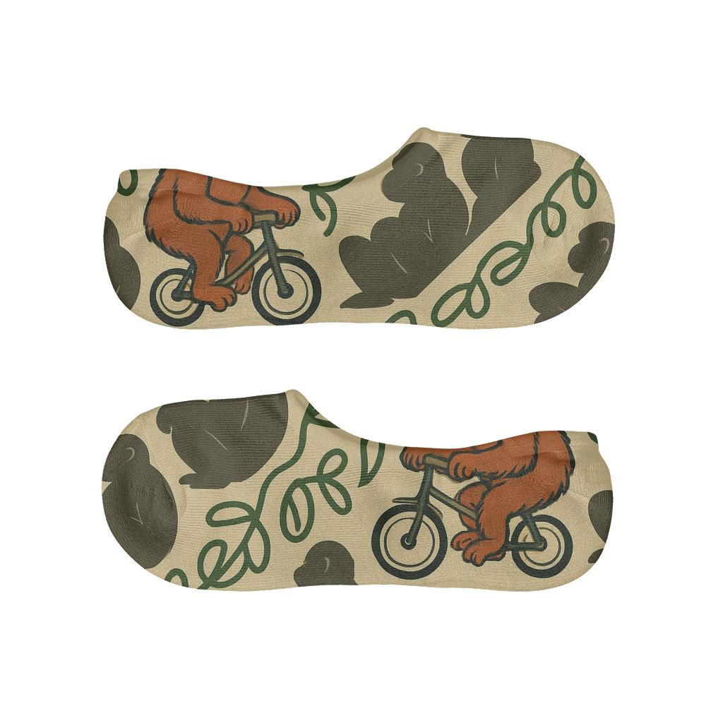 Tropical Parade With Ape Motifs breathable seamless no-show sockscustom no-show socks