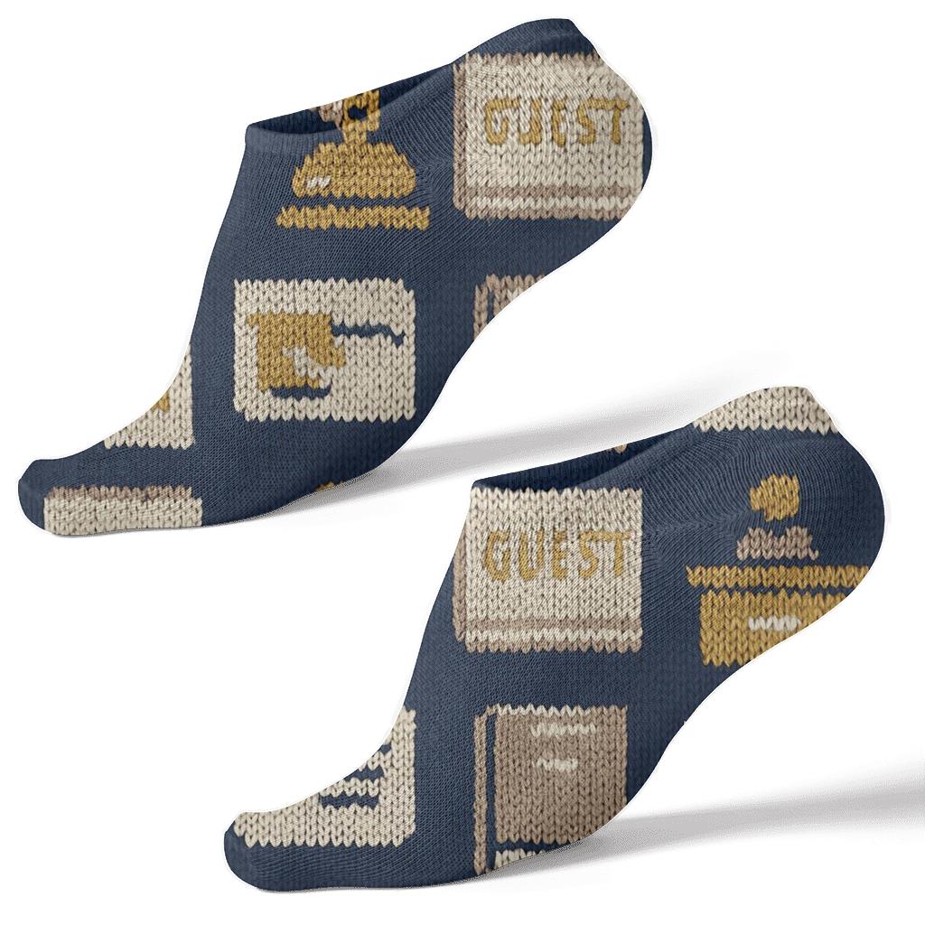 Knitted Key Card Tiling For Hotel Receptionist personalized ankle socks