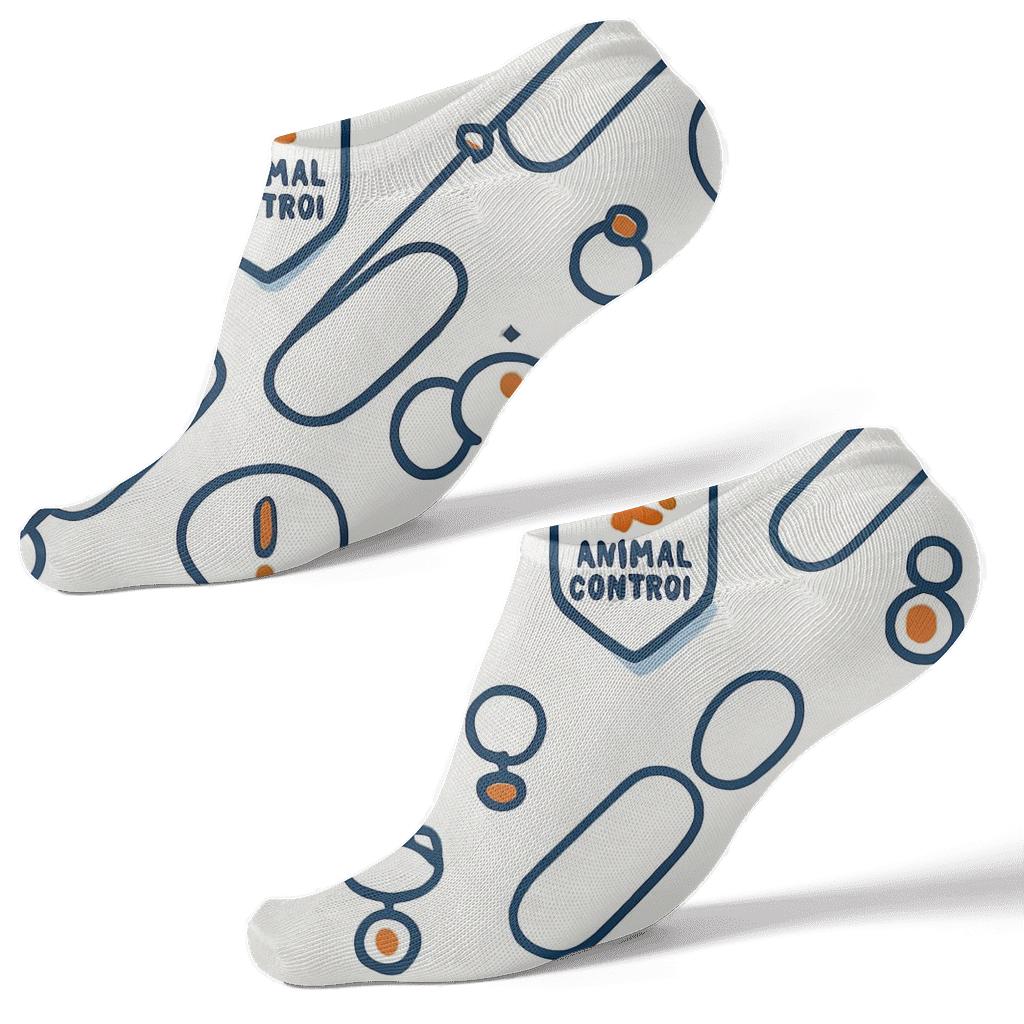 Rescue Badge Lattice For Animal Control Officer soft everyday ankle socks