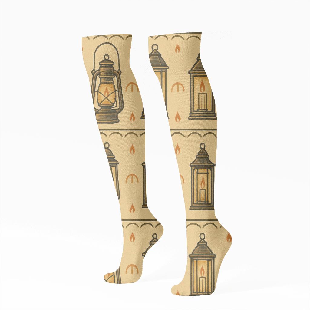 Garland Bands With Lantern Glow premium sports knee-high socks