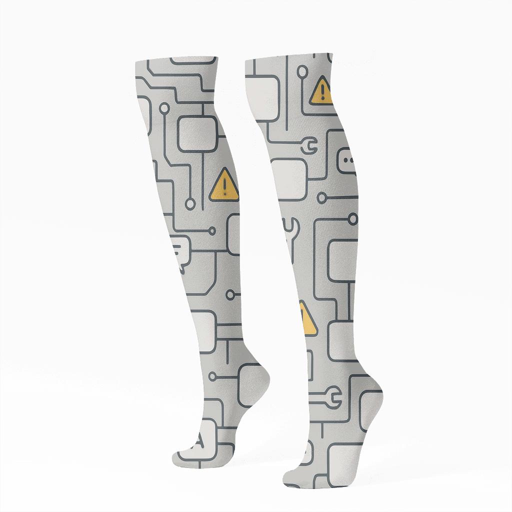 Circuit Lattice For It Support Specialist premium sports knee-high socks