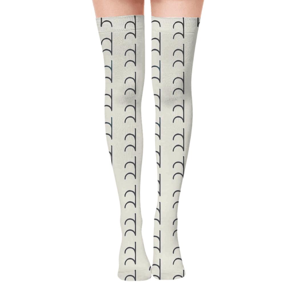 Micro Arc Ladder soft everyday over-the-knee socks