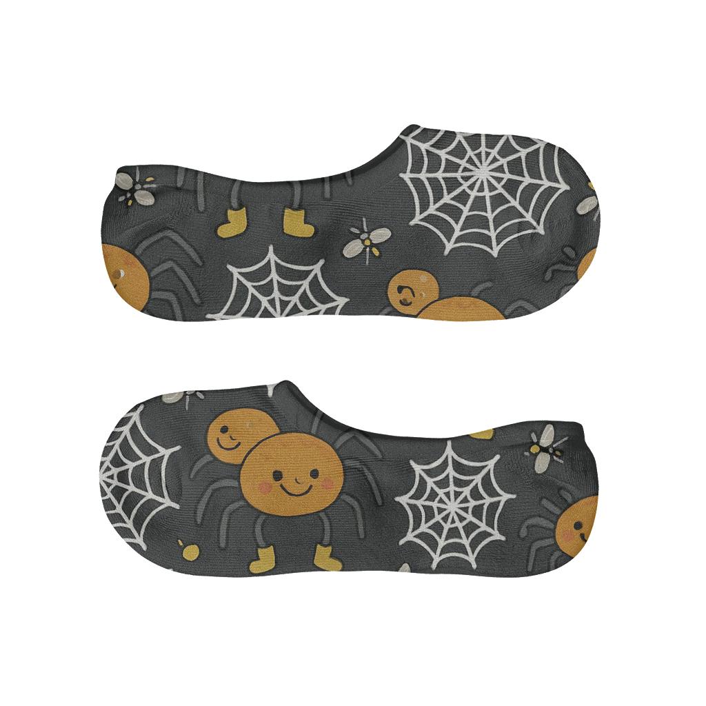 Spider Web Carnival All Over Print comfortable invisible socks