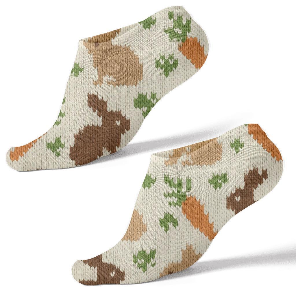 Rabbit-Warren Knit Illusion Chevron soft everyday ankle socks