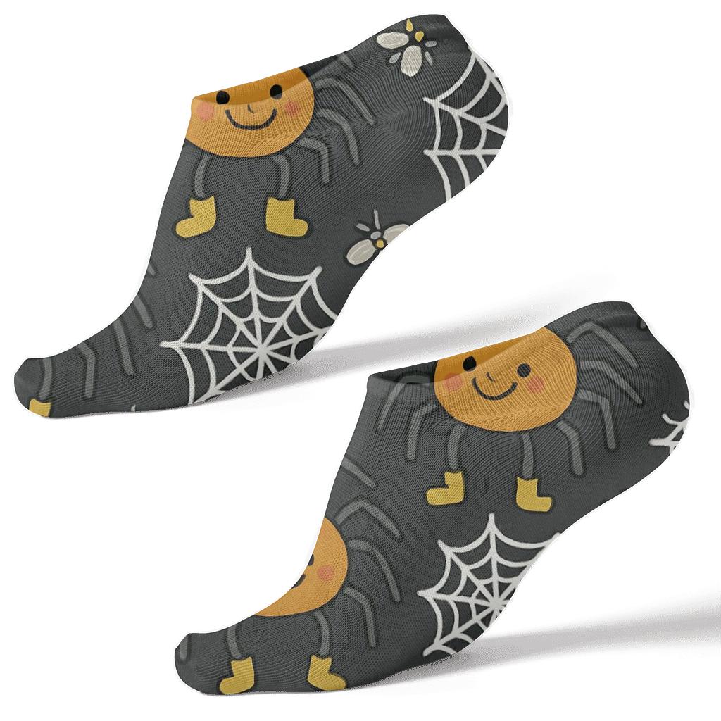 Spider Web Carnival All Over Print stylish athletic ankle socks