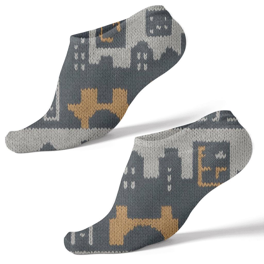 Architect Grid Weave Skyline stylish athletic ankle socks