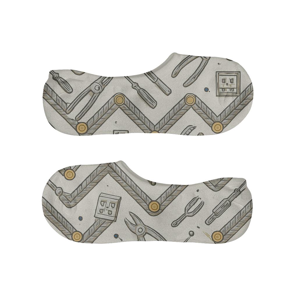 Wiring Chevron Electrician-Grade Blueprint Pattern personalized invisible socks