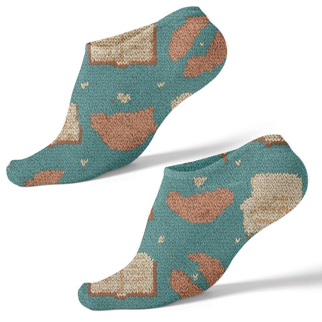 Therapy Chair Tessellation For Counselor Calm comfortable cotton ankle socks