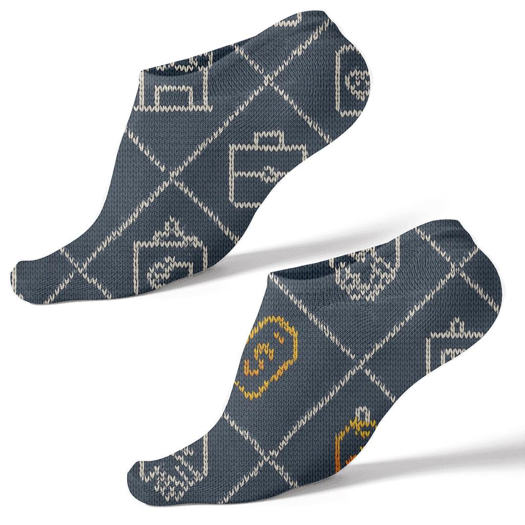 Salesperson Trade Show Tiling Pattern stylish athletic ankle socks