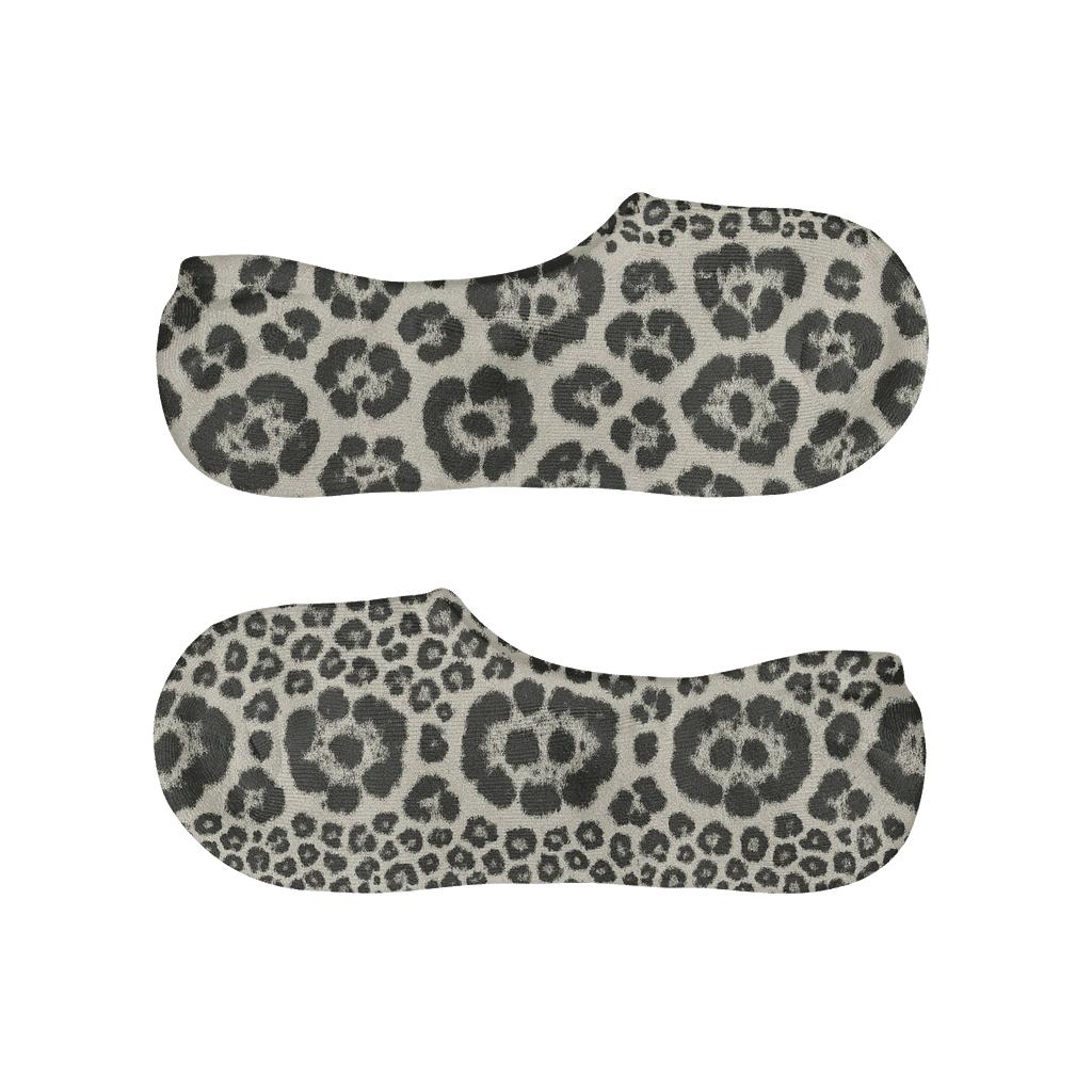 Monochrome Safari Poster Stripe Bands On White Background personalized no-show socks