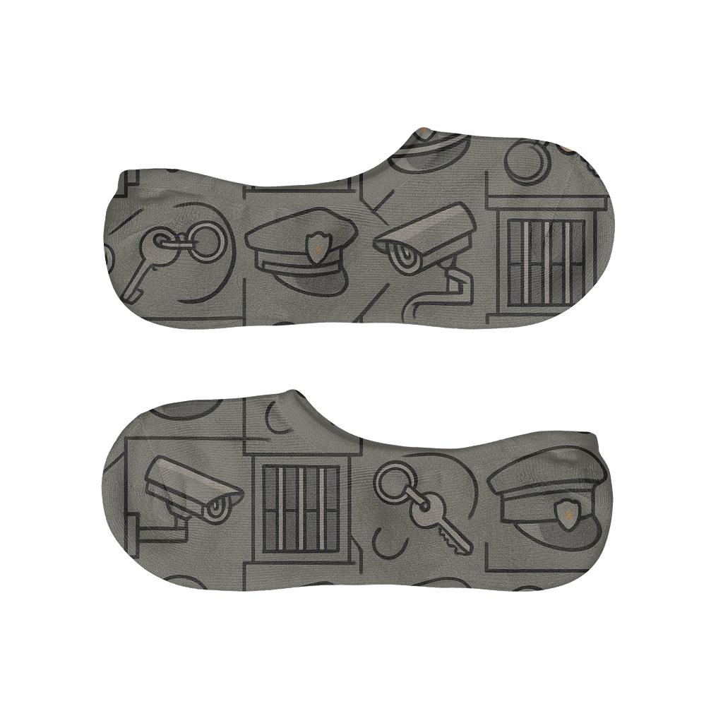 Security Collage Grid With Prison Officer Accents unique hidden socks