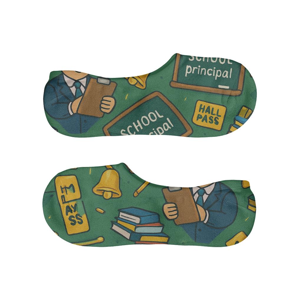 Hall Pass Parade With School Principal Motifs comfortable low-cut socks