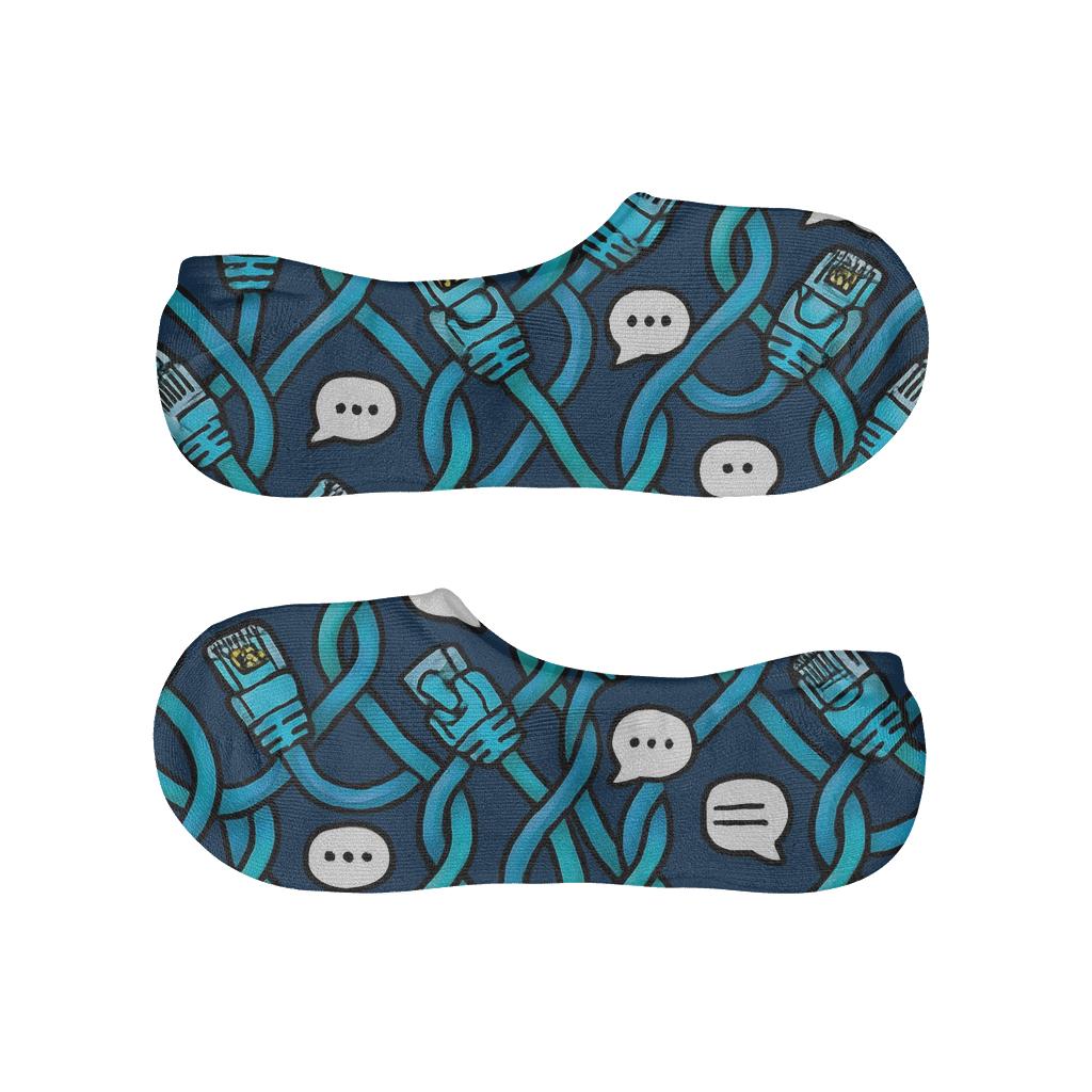 Cable Lattice Party It Support Specialist trendy no-show sock styles