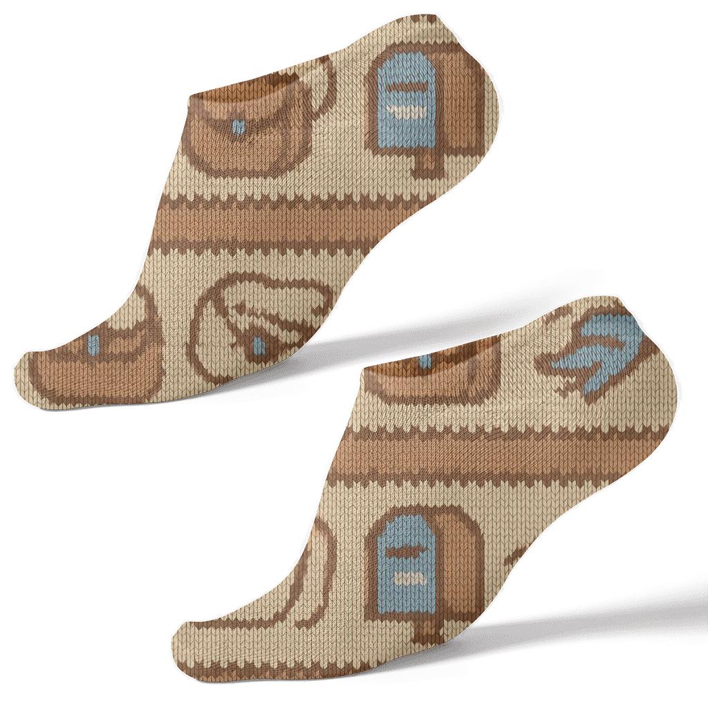 Delivery Bands With Postal Worker Icons personalized ankle socks