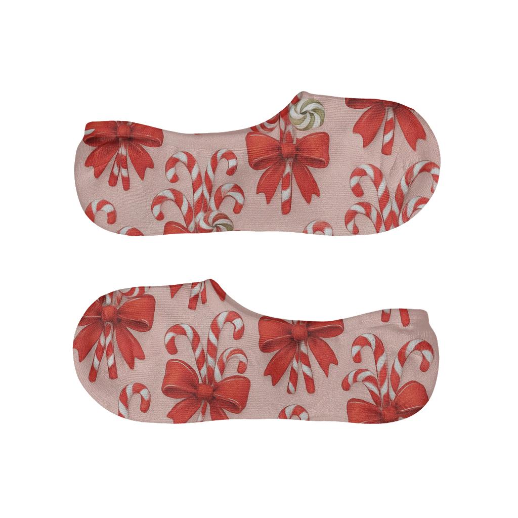 Ribbon Wrapped Candy Canes Bouquet Vignette Repeat soft cotton no-show socks