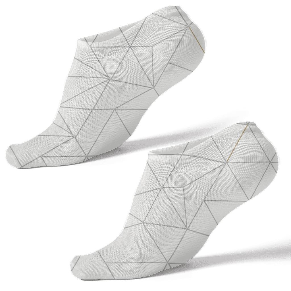 Prism Tile Outline Repeat custom ankle socks