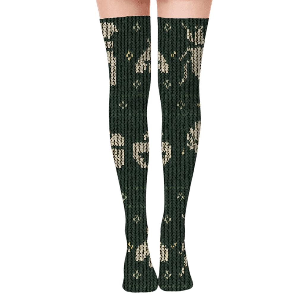 Pest Control Technician Knitted Tool Tiling premium cozy over-the-knee socks