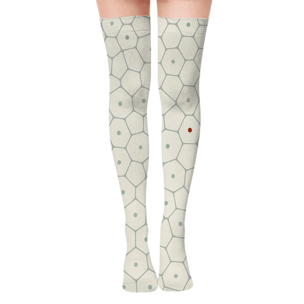 Satellite Cell Mesh Light premium cozy over-the-knee socks