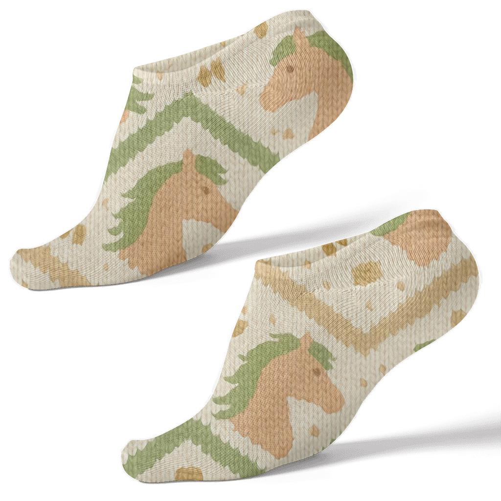 Meadow Knit Pony Tails Chevron soft everyday ankle socks
