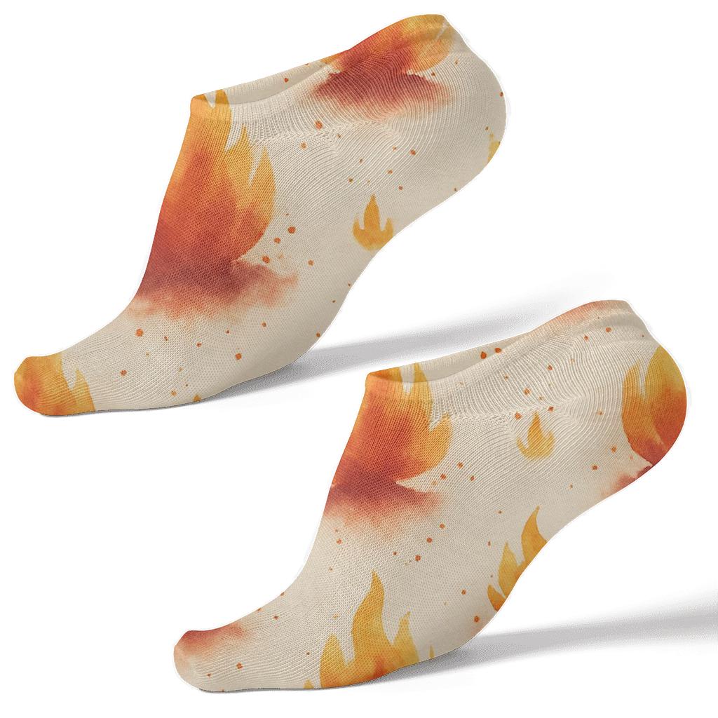 Ember Wash Campfire Tile With Spark Constellations trendy patterned ankle socks