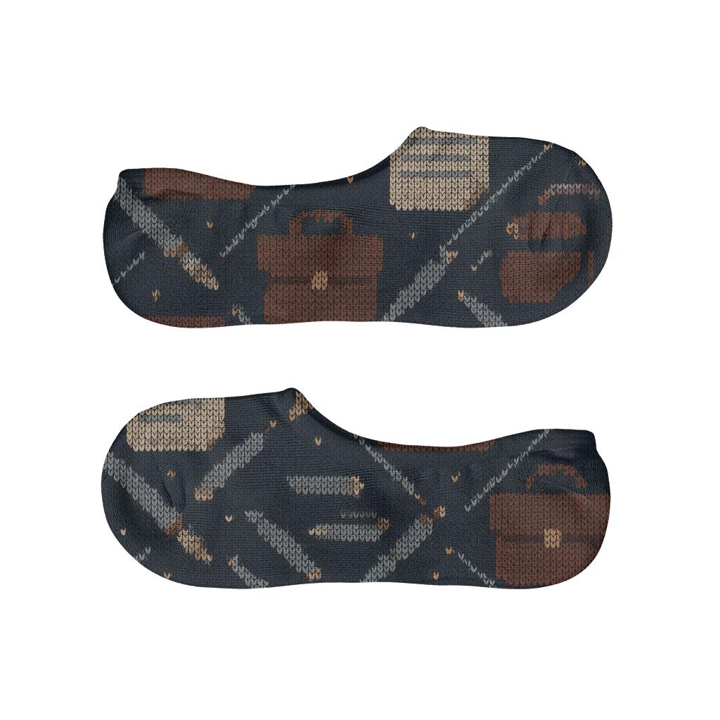 Knitted Paralegal Briefcase Lattice trendy no-show sock styles