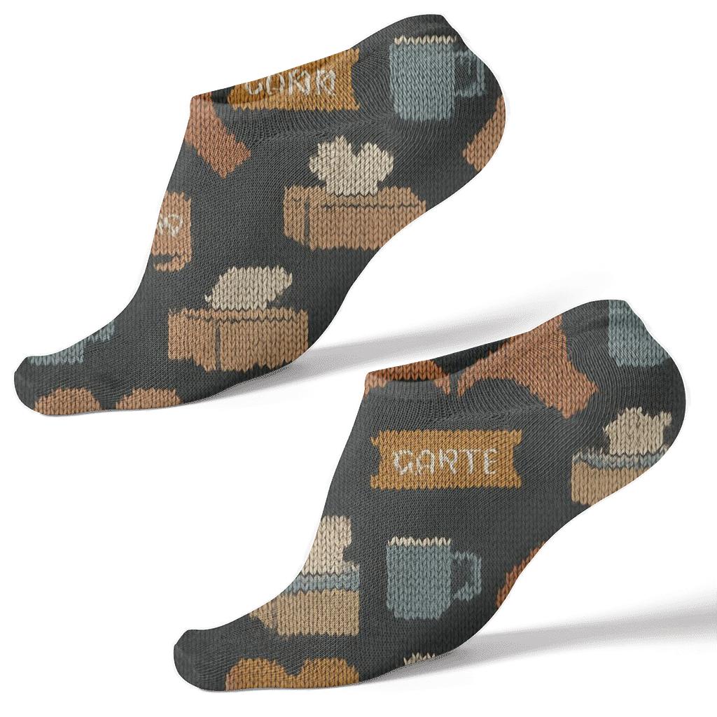 Counselor Knit Illusion Supportive Hands Tessellation soft everyday ankle socks