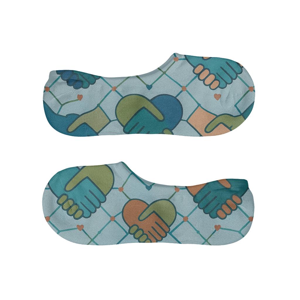 Community Handshake Lattice, Social Worker Edition trendy no-show sock styles