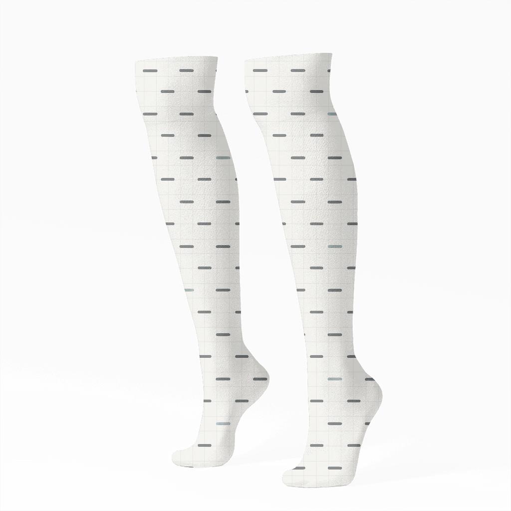 Offset Dash Lattice premium sports knee-high socks