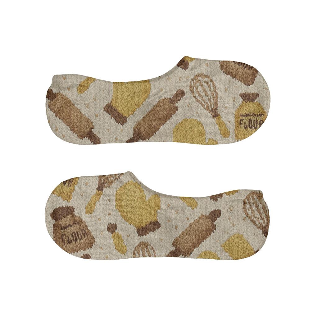 Rolling Pin And Whisk Rhythm Baker Weave unique hidden socks