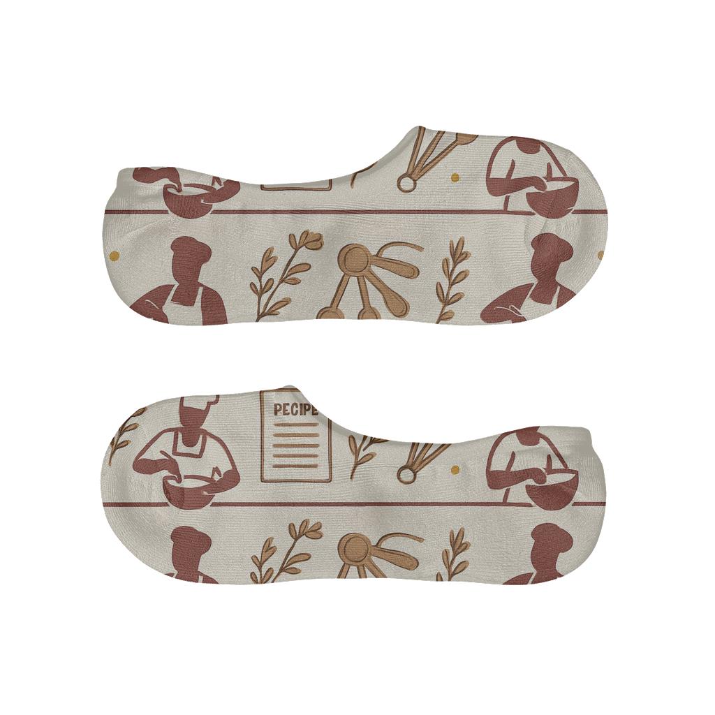 Recipe Cards With Chef Silhouette Stripe Repeat unique hidden socks