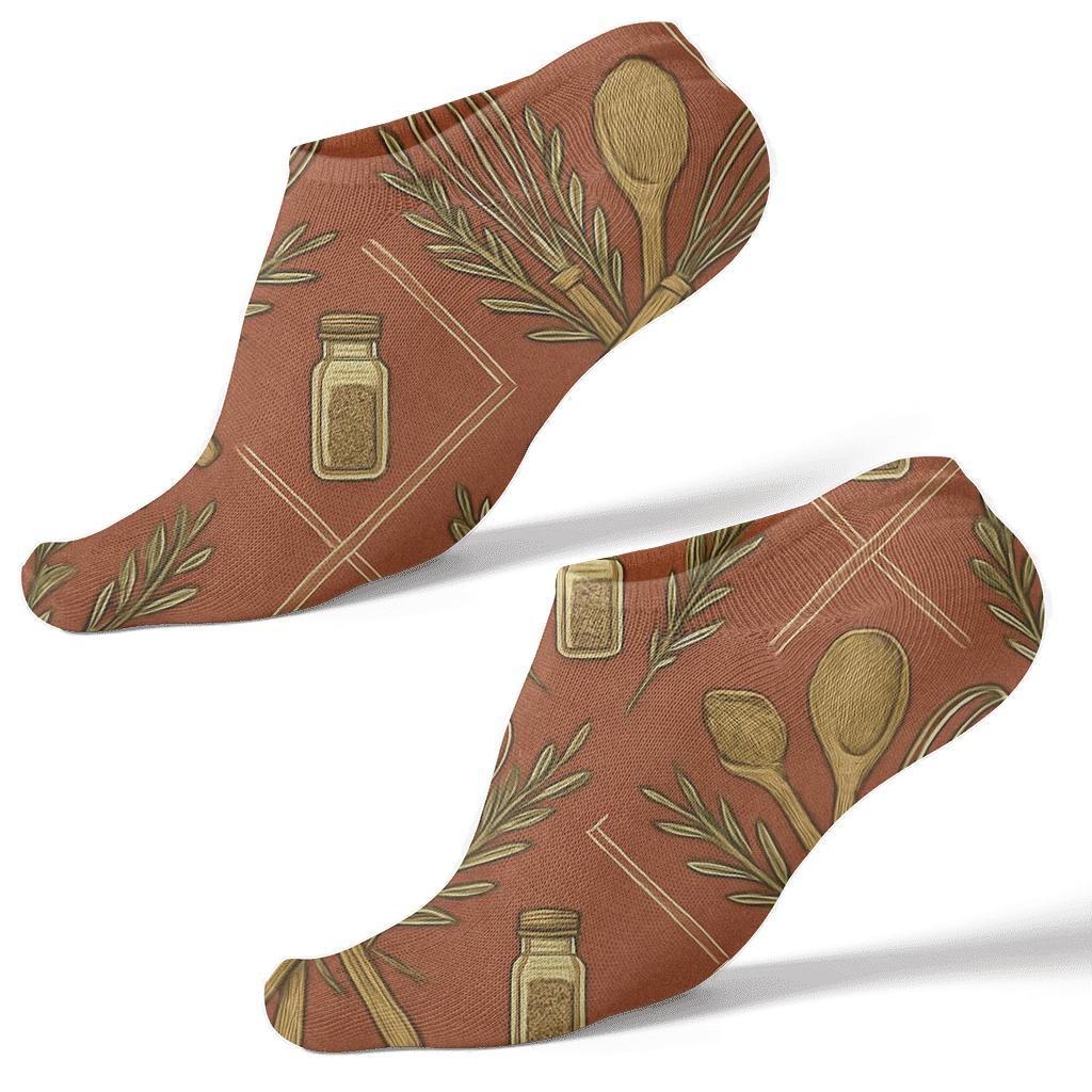 Whisk And Herb Lattice With Cook Charm stylish athletic ankle socks