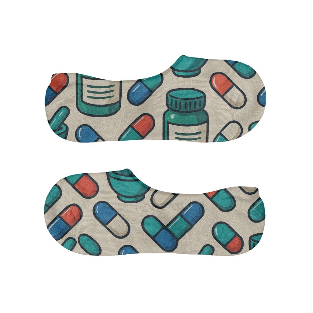 Capsule Lattice In Pharmacist Style breathable no-show socks