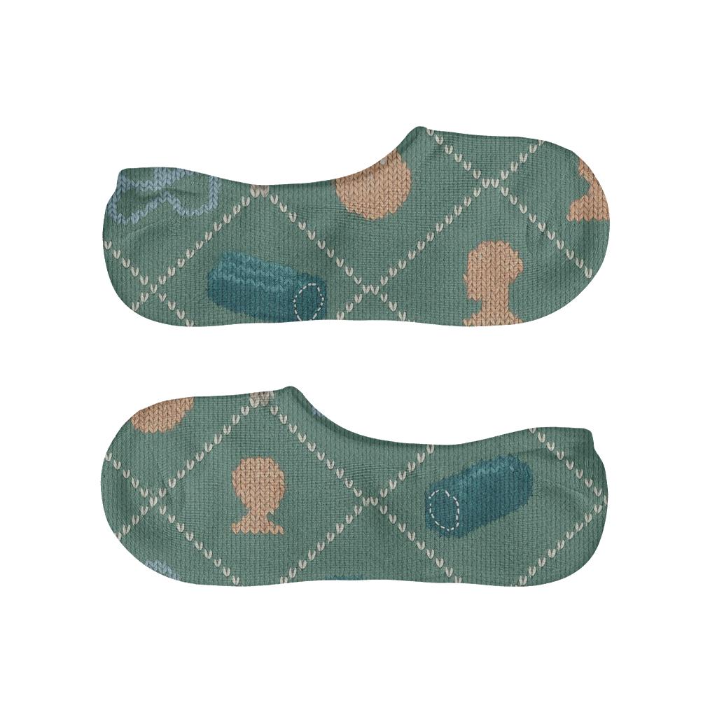 Knitted Illusion Physical Therapist Recovery Tools Lattice personalized no-show socks