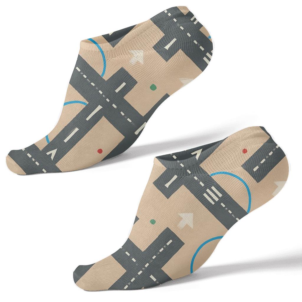 Runway Marking Rhythm For Air Traffic Controller Gifts unique graphic ankle socks