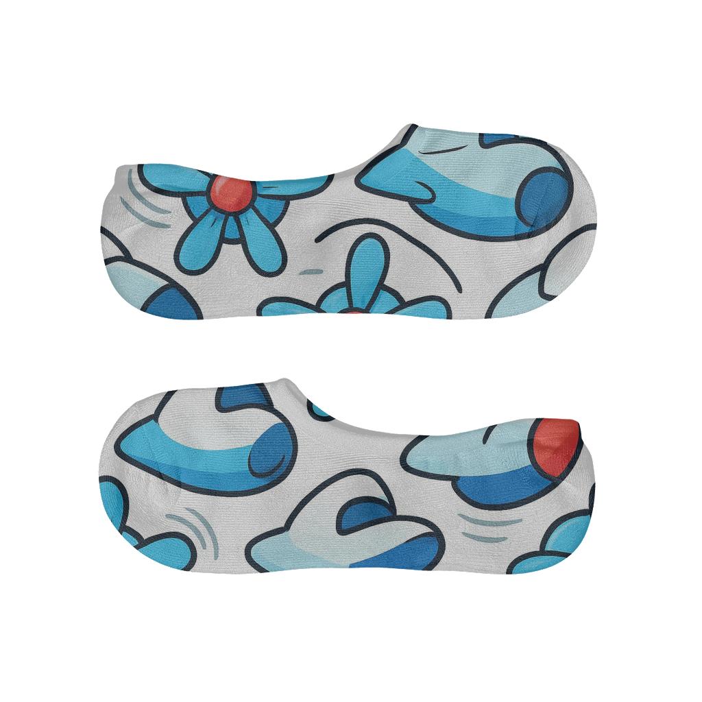 Propeller Chevron Field In Airplane Graphic Style trendy no-show sock styles