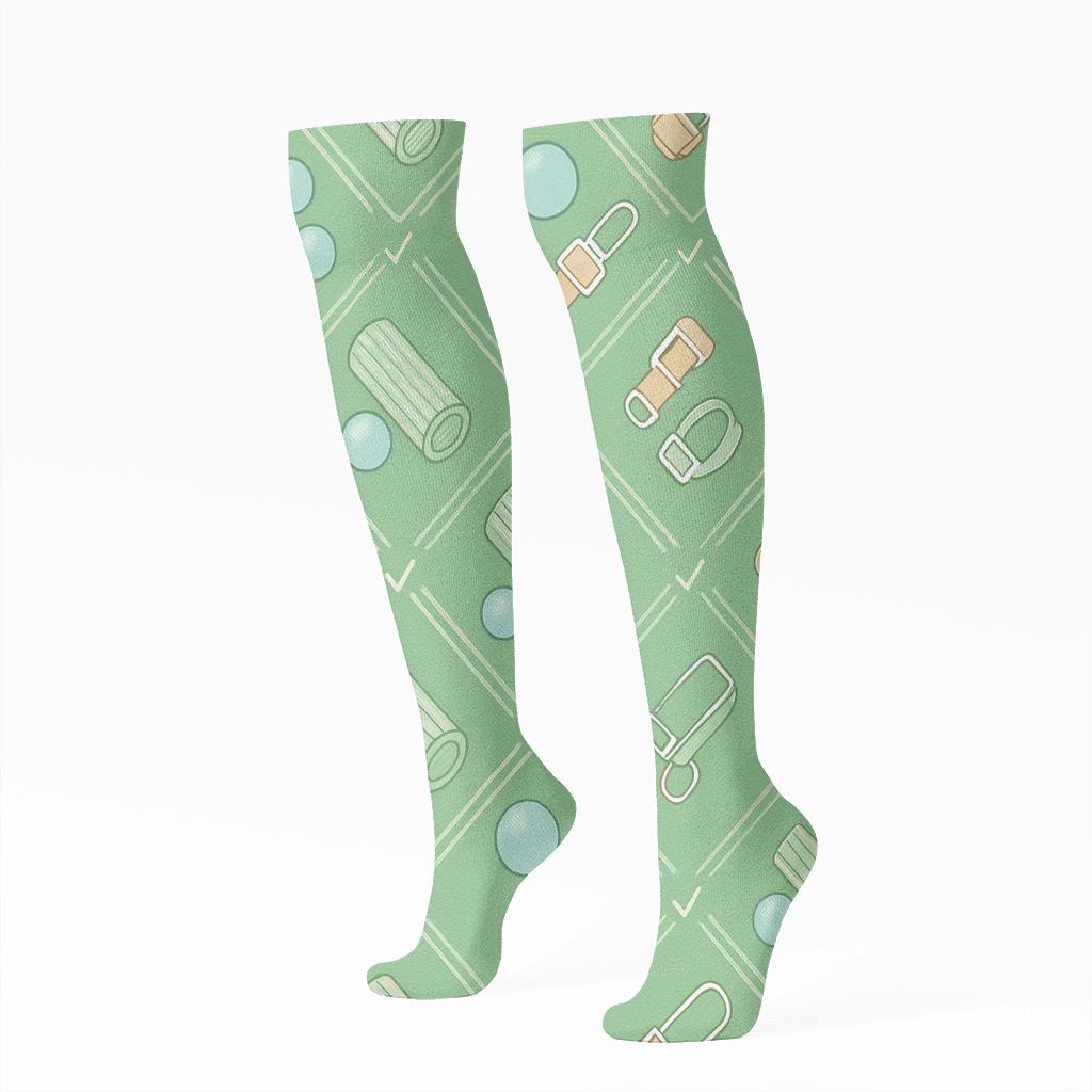 Foam Roller Lattice For The Physical Therapist premium sports knee-high socks