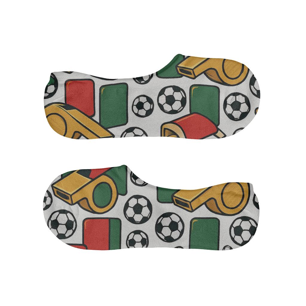 Mirrored Coach Whistles For Fifa Portugal breathable no-show socks