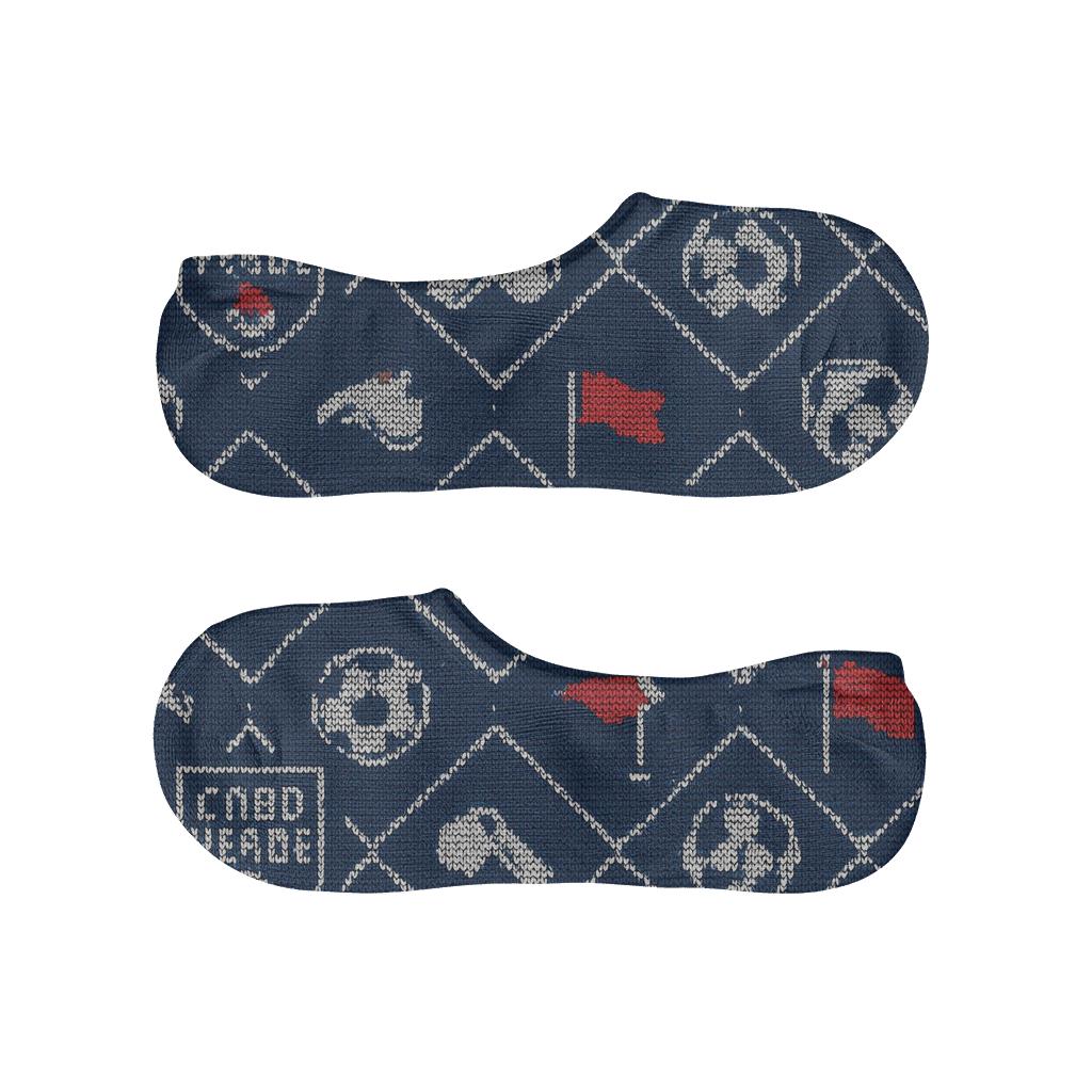 Knit Illusion Crew Pattern, Fifa Cabo Verde Edition personalized no-show socks