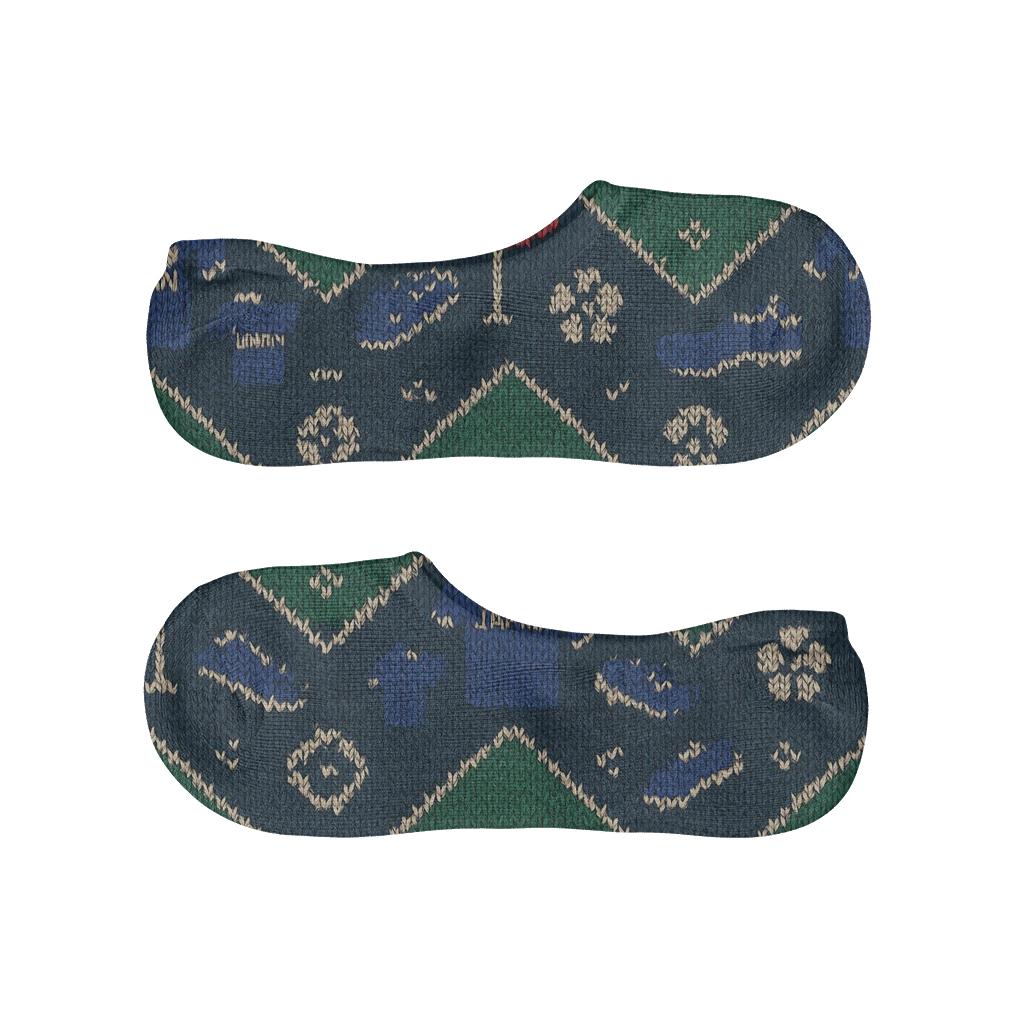 Fifa Japan Knit Chevron Pitch Pattern breathable no-show socks